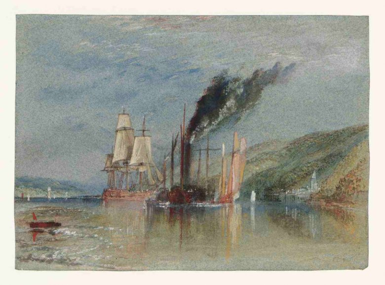 J.M.W. Turner „Między Quillebeuf i Villequier”
