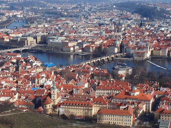 Widok z wieży Petrzin