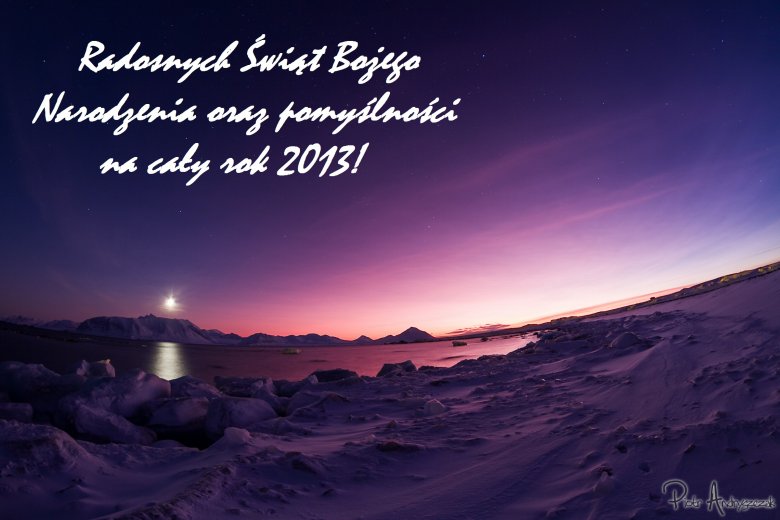 Fiord Hornsund nocą