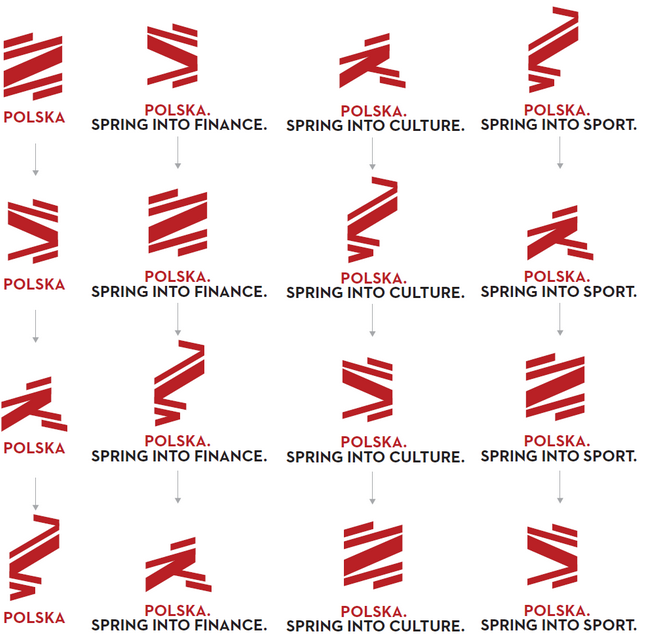 Nowy branding narodowy był dziełem wybitnego specjalisty W.Ollinsa, ale mało kto zobaczył w mediach szczegóły nowej identyfikacji wizualnej.