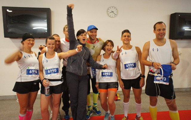 Cała drużyna Biegaj na Zdrowie tuż przed startem