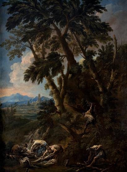 "Praczki i drwale" Alessandro Magnasco