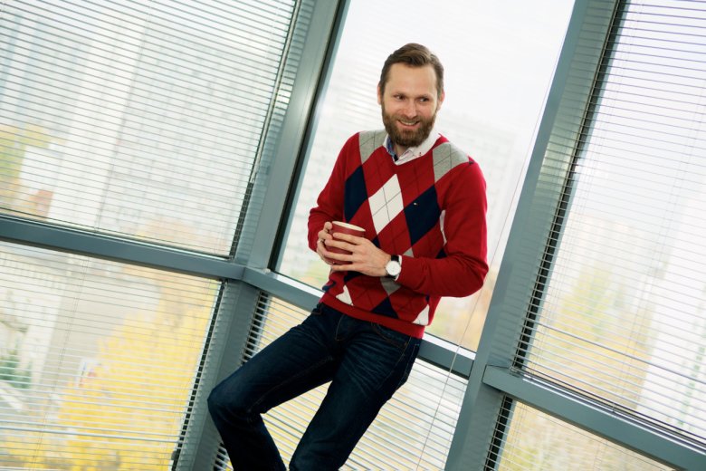 Łukasz przed zmianą.