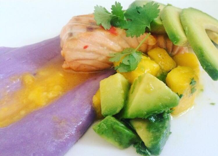 Łosoś w sosie pomarańczowo imbirowym