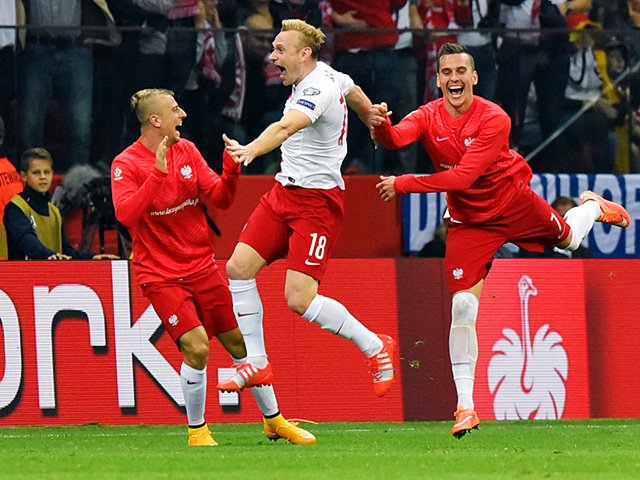 Sebastian Mila i radość po strzeleniu drugiego gola