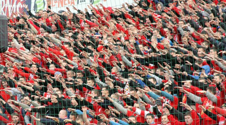 kibice z Kutna na meczu