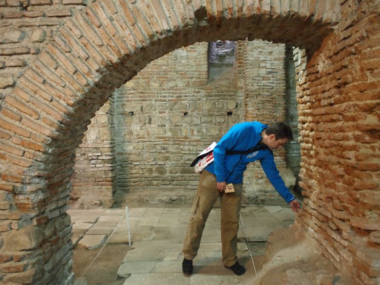 Ruiny pałacu Vlada III w centrum Bukaresztu.