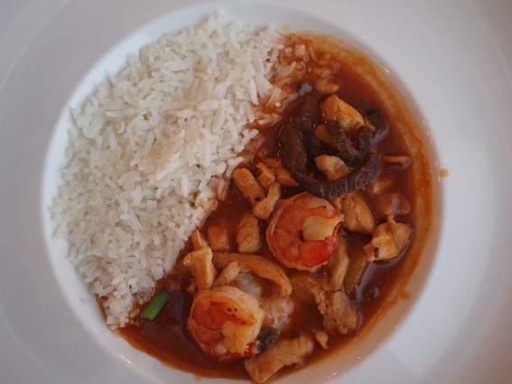 Czerwone curry z krewetkami