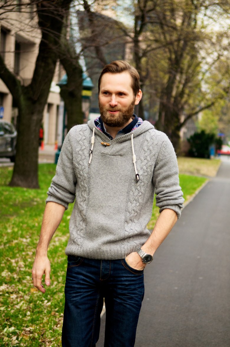 Łukasz przed zmianą.