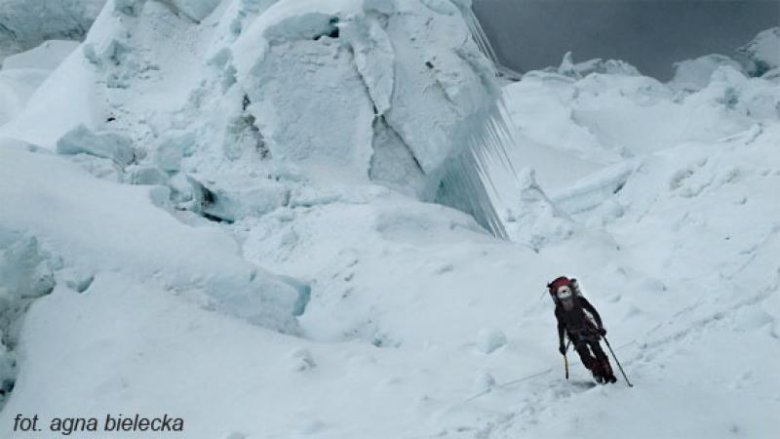 Mateusz Zabłocki w czasie wyprawy na Lhotse
