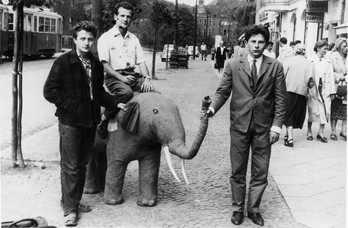 Polański z Andrzejem Kostenką i Jakubem Goldbergiem w Gdańsku